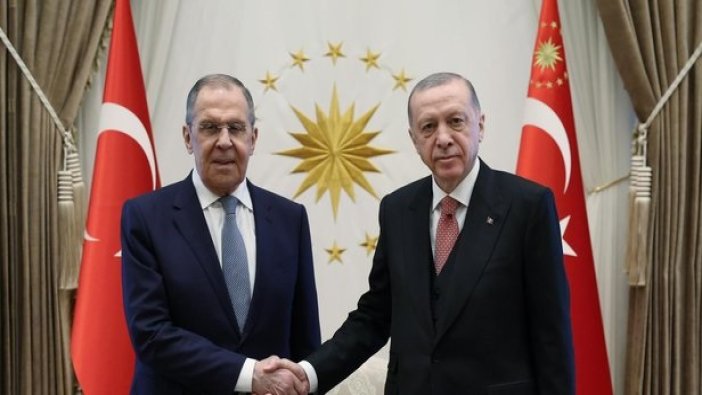 Cumhurbaşkanı Erdoğan, Rusya Dışişleri Bakanı Sergey Lavrov'u kabul etti