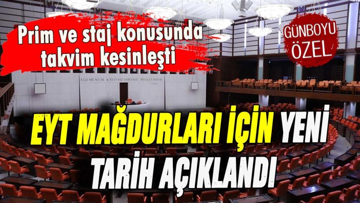 EYT mağdurları için yeni tarih açıklandı: Prim ve staj konusunda takvim kesinleşti