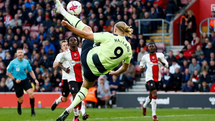 Manchester City rahat kazandı: Erling Haaland rekor kırdı