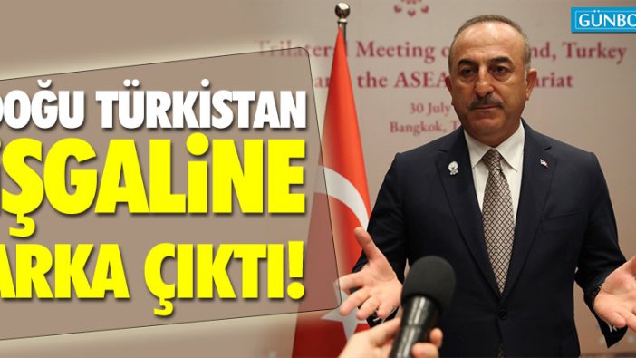 Mevlüt Çavuşoğlu Doğu Türkistan'ın işgaline arka çıktı!