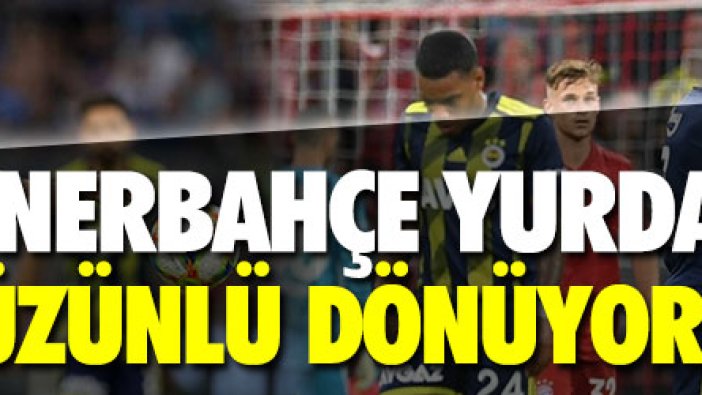 Fenerbahçe Bayern Münih'e 6-1 yenildi!