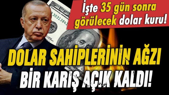 Dolar sahiplerinin ağzı bir karış açık kaldı: İşte 35 gün sonra görülecek kur