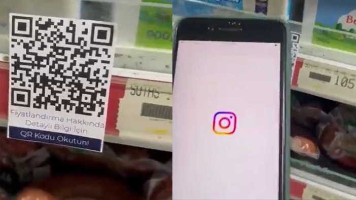 Marketlerde sticker protestosundan sonra QR kod başladı: Karşınıza sürpriz bir video çıkıyor