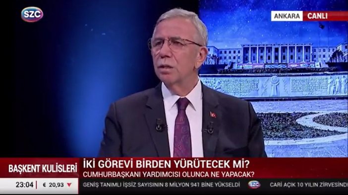 Mansur Yavaş herkesin merak ettiği soruyu yanıtladı: Cumhurbaşkanı yardımcısı olursa çift maaş alacak mı?