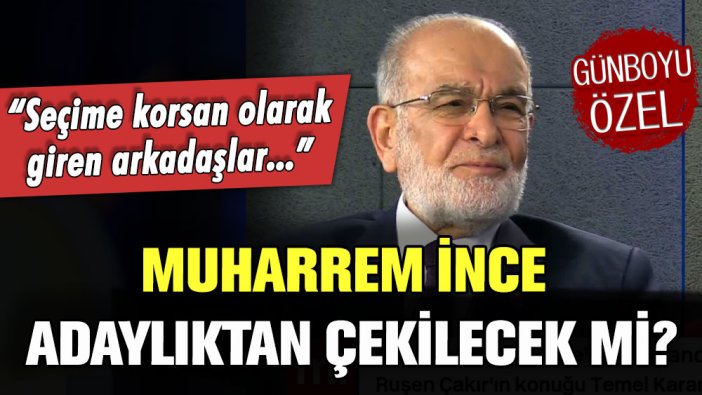 Millet İttifakı resmen açıkladı: ''Muharrem İnce seçimlerden önce...''