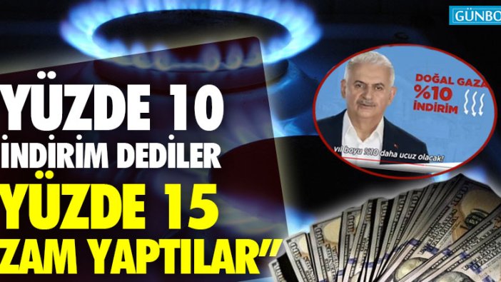 Yüzde 10 indirim dediler yüzde 15 zam yaptılar!