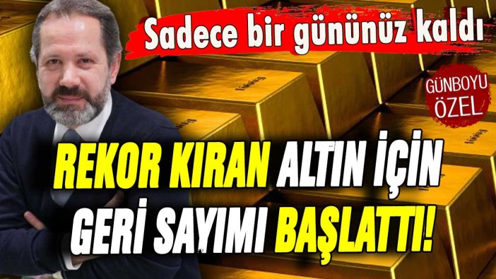 İslam Memiş rekor kıran altın için geri sayımı başlattı: ''Sadece 1 gününüz kaldı''