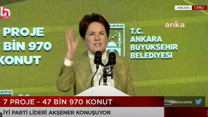 Meral Akşener Ankara’dan seslendi: Biri bile doğruysa sokakta gezemezler!