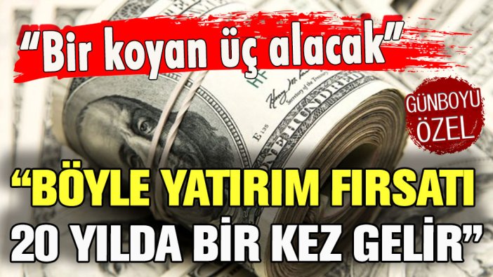 Ünlü ekonomist elinde para olan herkese seslendi: ''Böyle fırsat 20 yılda bir gelir''