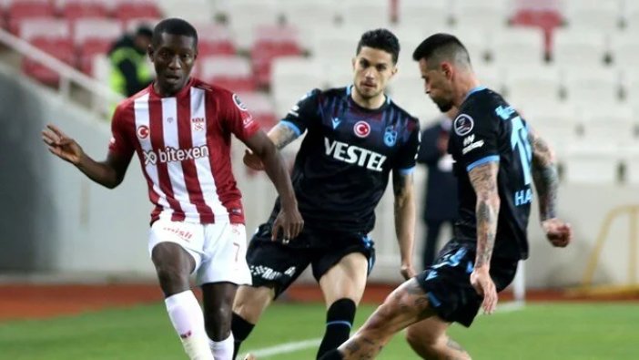 Sivas'ta Trabzonspor'a şok