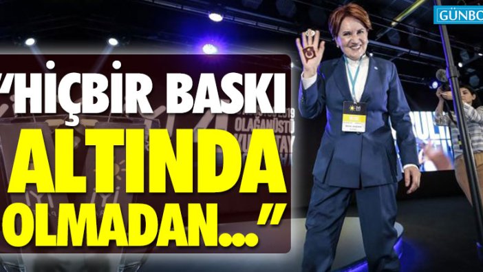 Meral Akşener'den GİK ve MDK'ya seçilenlere tebrik mesajı!