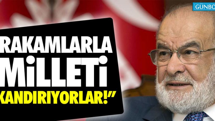 Temel Karamollaoğlu: "Rakamlarla milleti kandırıyorlar"