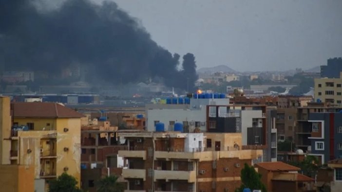 Sudan'da Türk uçağına saldırı! İlk görüntü geldi!