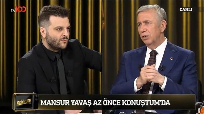 Mansur Yavaş canlı yayında seçim tahminini açıkladı
