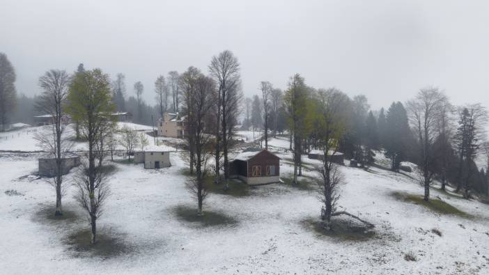 Malatya'nın yüksek kesimlerinde kar yağışı başladı