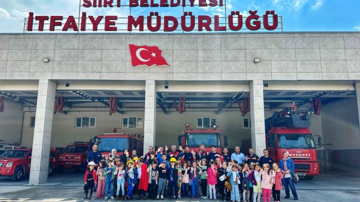 Siirt itfaiyesinden öğrencilere eğitim