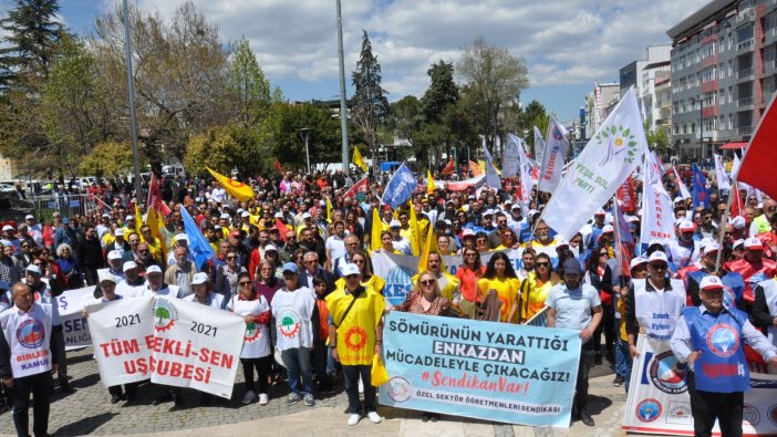 Uşak’ta 1 Mayıs kutlandı: Gerçekler pişkin siyasilerin örtemeyeceği kadar ortadadır