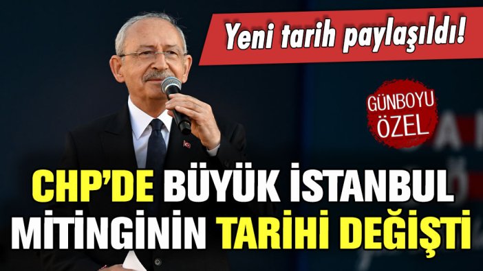 Millet İttifakı'nın İstanbul mitinginin tarihi değişti: İşte yeni tarih...