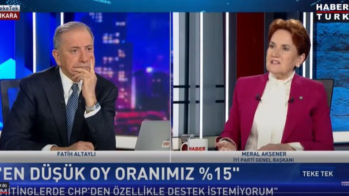 ''Oyları düştü'' iddialarına Meral Akşener canlı yayında anketlerle cevap verdi: İşte İYİ Parti'nin oy oranı