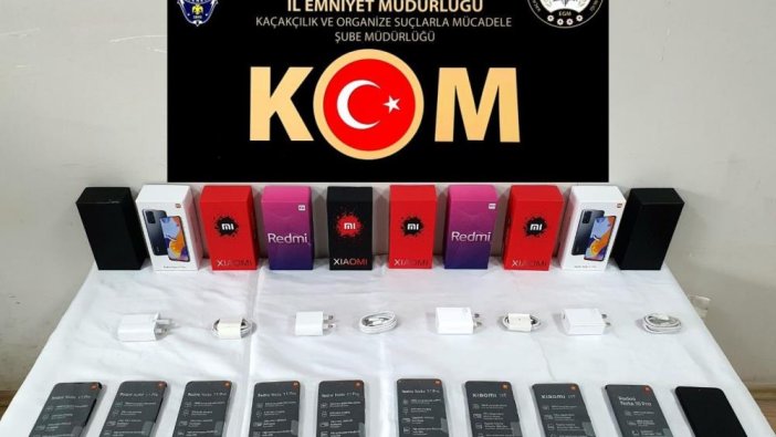 Çorum'da kaçak telefon operasyonu