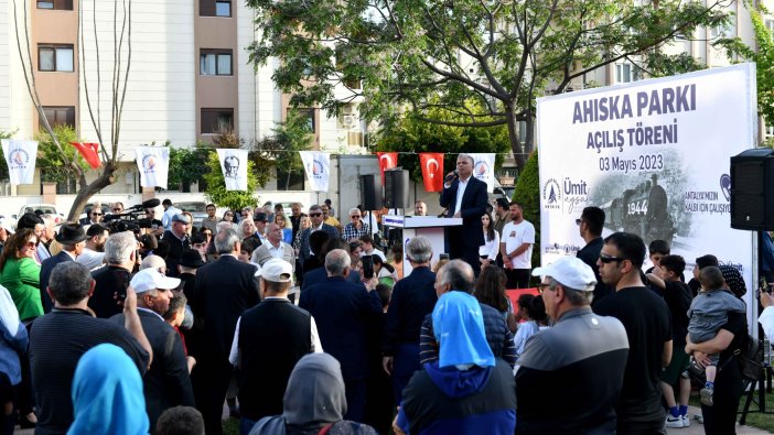 Muratpaşa'da Ahıska Parkı açıldı