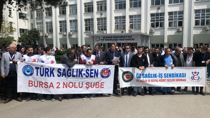 Bursa'da doktora darba protesto!