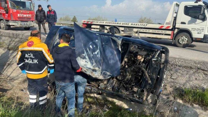 Tırın balataları tutuştu, sürücü dumandan etkilendi