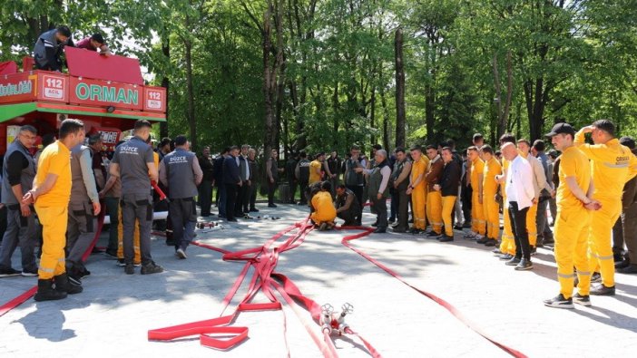 Düzce'de muhtemel orman yangınlarına karşı eğitim