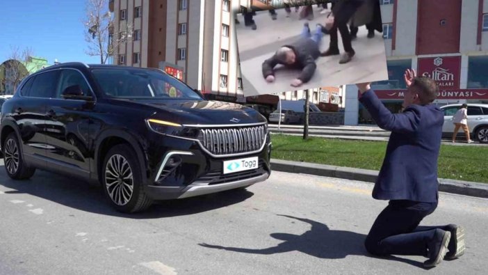 Togg'un önüne yatıp çiğne beni diye bağırdı!