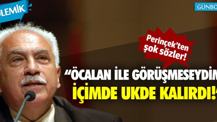 Doğu Perinçek: "Öcalan İle görüşmeseydim içimde ukde kalırdı!"