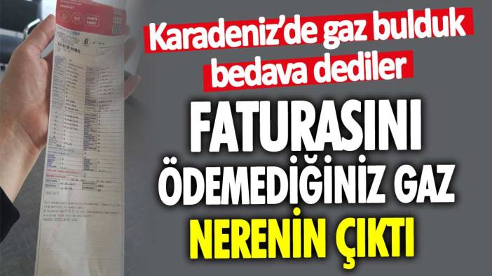 Karadeniz’de gaz bulduk, bedava dediler! Faturasını ödemediğimiz doğal gaz nerenin çıktı