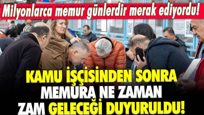 Milyonlarca memur günlerdir merak ediyordu! Kamu işçisinden sonra memura ne zaman zam geleceği duyuruldu!