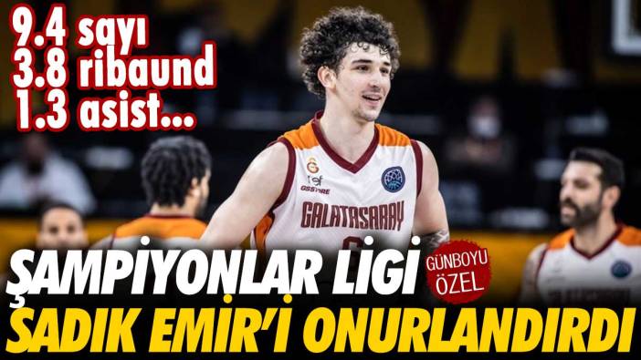 Şampiyonlar Ligi, Sadık Emir Kabaca’yı onurlandırdı