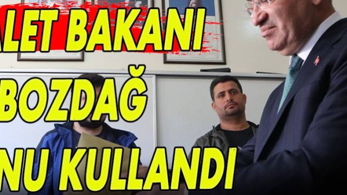 Adalet Bakanı Bozdağ oyunu kullandı