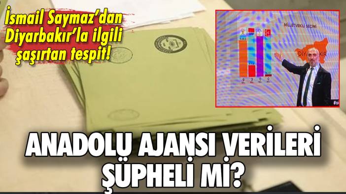 Anadolu Ajansı verilerine göre Yeşil Sol Parti Diyarbakır'da vekil çıkaramadı!