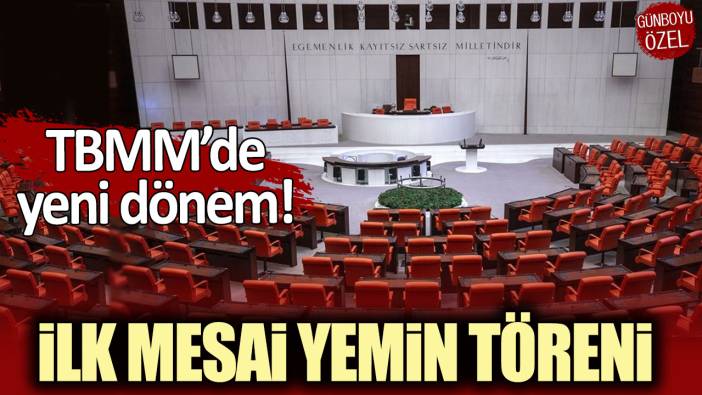 Meclis'in ilk mesaisi yemin töreni