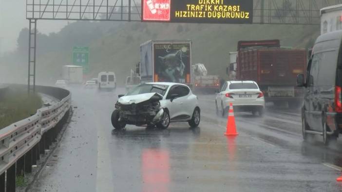 Marmara Otoyolu’nda feci zincirleme kaza!