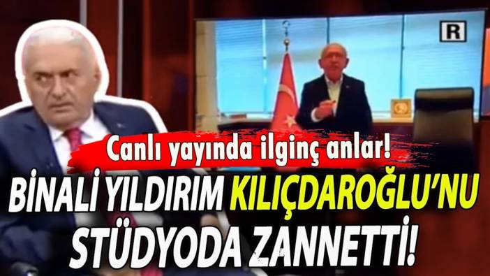 Canlı yayında ilginç anlar! Binali Yıldırım Kılıçdaroğlu’nu stüdyoda zannetti!