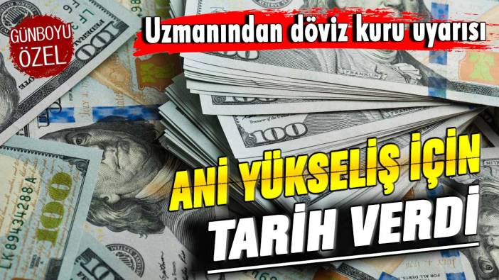 Finans uzmanı Murat Özsoy'dan döviz kuru uyarısı: Ani yükseliş için tarih verdi