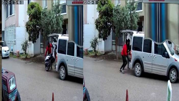 Şaka gibi hırsızlık: Motosikleti çalmaları 1 dakika sürdü