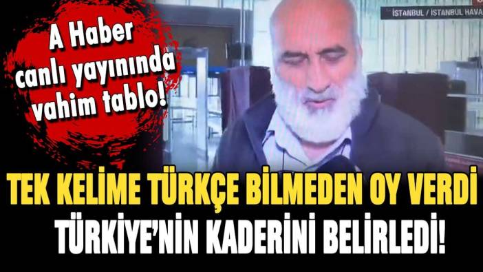 Tek kelime Türkçe bilmeden oyunu kullandı: Türk milletinin kaderine karar verdi!