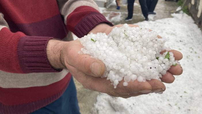 Erzincan’ı dolu vurdu!