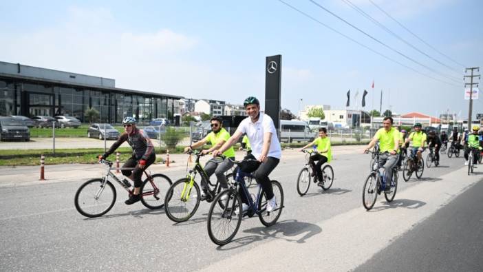 Başkan Kocaman gençlerle pedal çevirdi