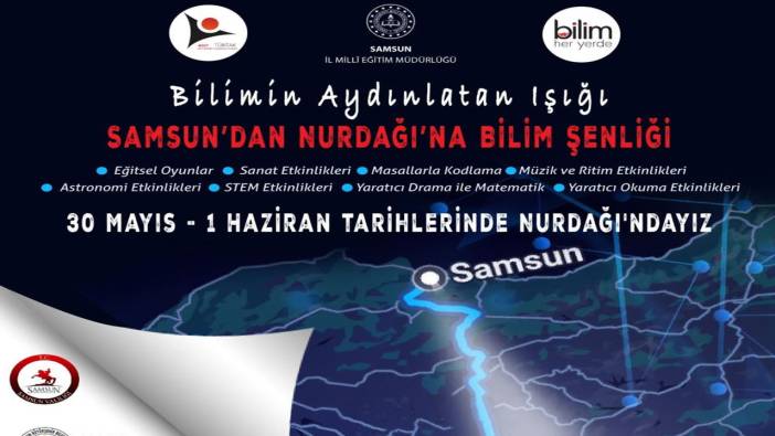 Samsun'dan Nurdağı'nda bilim şenliği