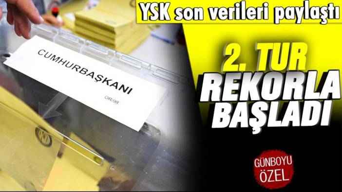 Seçim rekorla başladı: İşte kullanılan oy sayısı