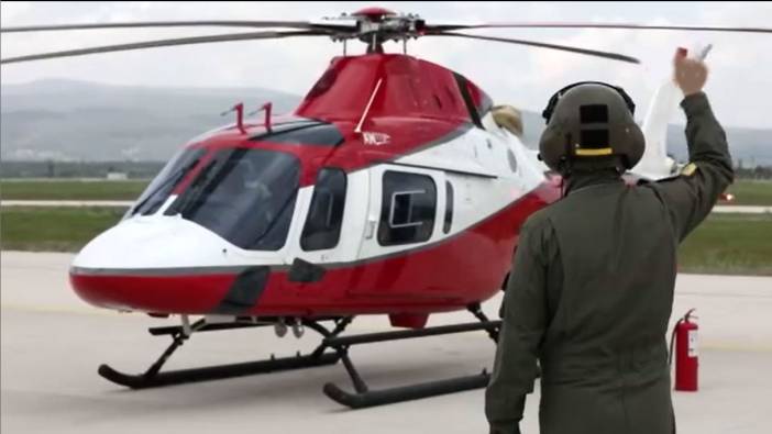 Pilot adaylarının yetiştirilmesinde kullanılan AW119 helikopteri Kara Havacılık Okulu envanterinde