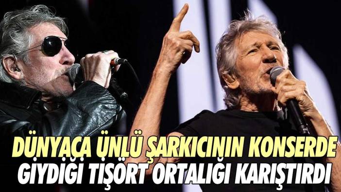 Dünyaca ünlü şarkıcının konserde giydiği tişört ortalığı karıştırdı