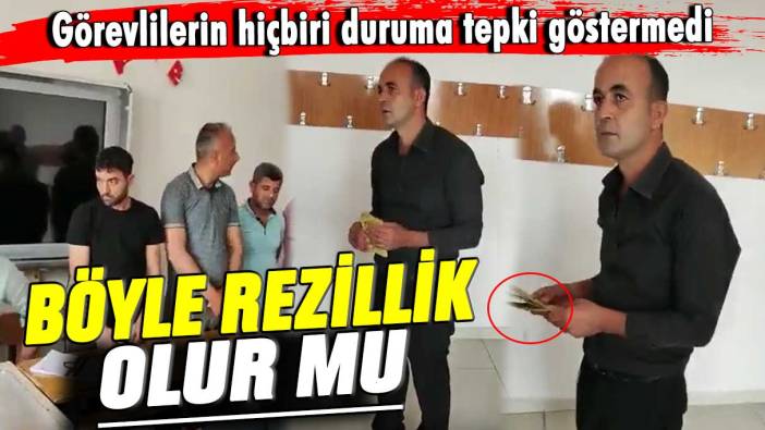 Görevlilerin hiçbiri duruma tepki göstermedi! Böyle rezillik olur mu