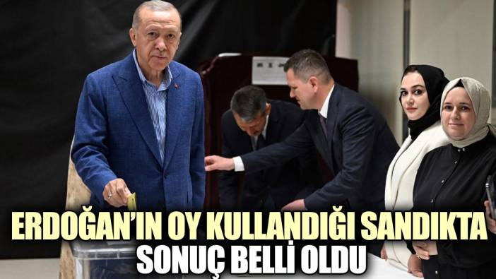 Erdoğan’ın oy kullandığı sandıkta sonuç belli oldu