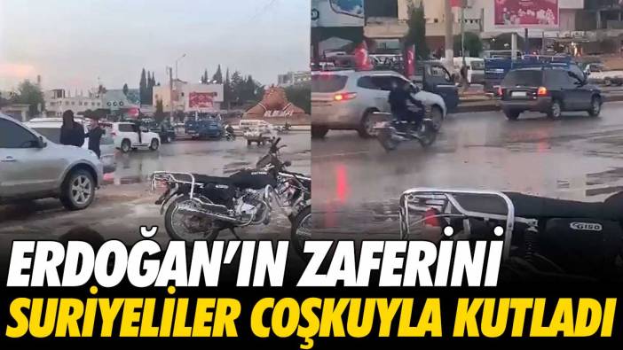 Erdoğan’ın zaferini Suriyeliler coşkuyla kutladı